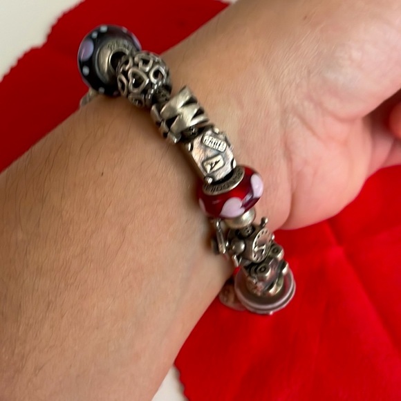 ORIGINAL FULL PANDORA bracelet w charms included - Picture 8 of 12
